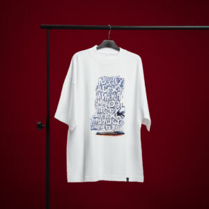 Футболка «Әліппе» белая